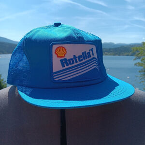 NEW Vintage Rotella T Blue Snapback Trucker Baseball Cap NOS WOW! Canada